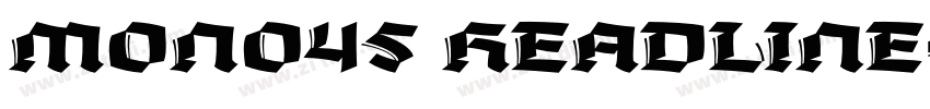 MONO45 HEADLINE字体转换